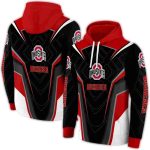 Ohio State Buckeyes Futuristic Pattern All-Over Print Hoodie