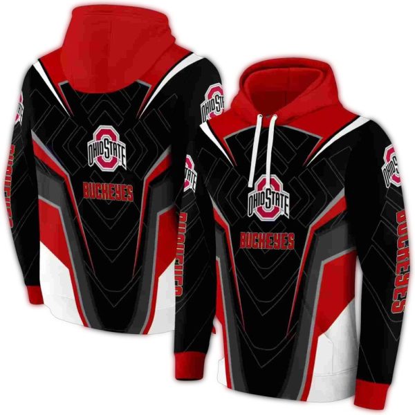 Ohio-State-Buckeyes-Futuristic-Pattern-AOP-Hoodie-1 Ohio State Buckeyes Futuristic Pattern AOP Hoodie 1