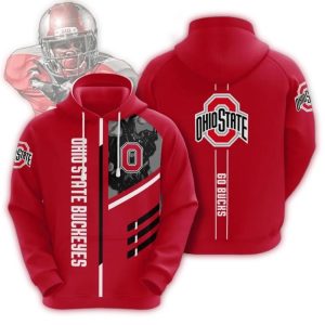 Ohio State Buckeyes Go Bucks All-Over Print Hoodie