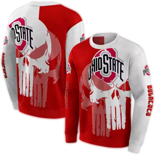Ohio-State-Buckeyes-Graphic-Punisher-AOP-Sweatshirt-1 Ohio State Buckeyes Graphic Punisher AOP Sweatshirt 1