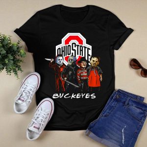 Ohio State Buckeyes Halloween The Slasher Squad Teams Horror Icons T Shirt