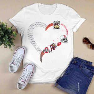 Ohio State Buckeyes Heart Brutus 1908 Football Helmet T Shirt