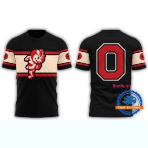 Ohio State Buckeyes Hockey Frozen Confines 2025 All-Over Print T Shirt