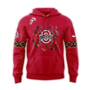 Ohio State Buckeyes Honoring Native American Heritage Month All-Over Print Hoodie