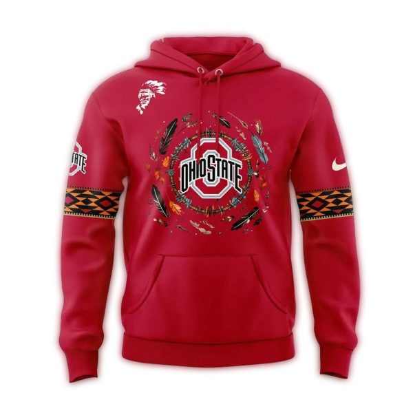 Ohio State Buckeyes Honoring Native American Heritage Month AOP Hoodie 1