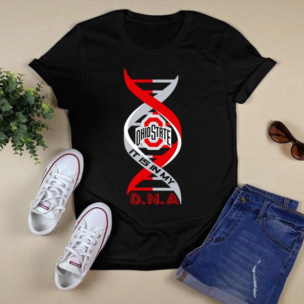 Ohio State Buckeyes It Is In My Dna T Shirt Black 1