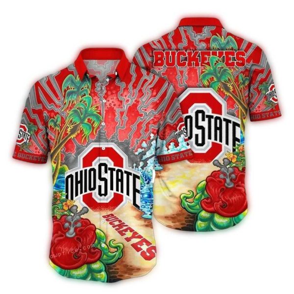 Ohio-State-Buckeyes-Landscape-Beach-Art-Hawaiian-Shirt-1 Ohio State Buckeyes Landscape Beach Art Hawaiian Shirt 1