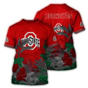 Ohio State Buckeyes Landscape Vintage All-Over Print T Shirt