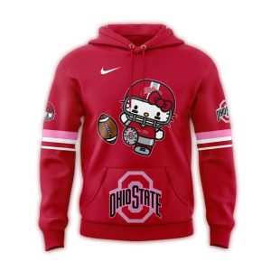Ohio State Buckeyes Lets Celebrate 50 Years Of Hello Kitty 2024 All-Over Print Hoodie