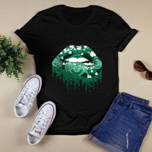Ohio State Buckeyes Lips Shamrock Lucky Green T Shirt