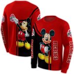 Ohio State Buckeyes Mickey Mouse All-over Print Sweatshirt