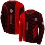 Ohio State Buckeyes Monogram Pattern All-over Print Sweatshirt