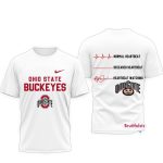 Ohio State Buckeyes Ncaa Heartbeat All-Over Print T Shirt