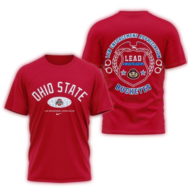 Ohio State Buckeyes NCAA Law Appreciation Month Unisex 3D Shirt 1