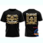 Ohio State Buckeyes National Champions Golden All-Over Print T Shirt