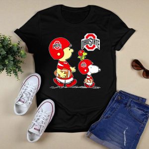 Ohio State Buckeyes Peanuts Characters Football Adventure T Shirt