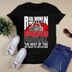 Ohio State Buckeyes Real Women Watch Football T Shirt