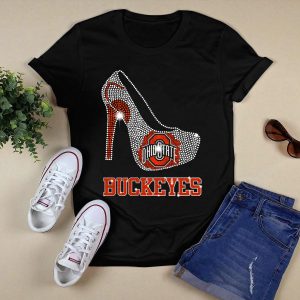 Ohio State Buckeyes Rhinestone High Heel T Shirt