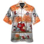 Ohio State Buckeyes Snoopy Autumn Hawaiian Shirt