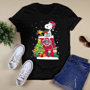Ohio State Buckeyes Snoopy And Woodstock Christmas Shirt