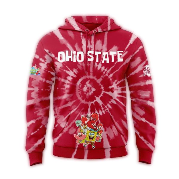 Ohio State Buckeyes Sp0ngeBob SquarePants AOP Hoodie 1