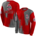 Ohio State Buckeyes Splatter Effect All-over Print Sweatshirt