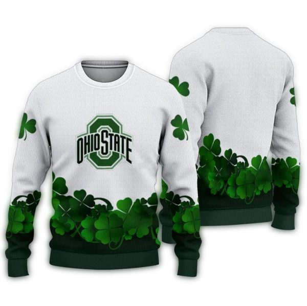 Ohio State Buckeyes St Patricks Day Ugly Sweater 1