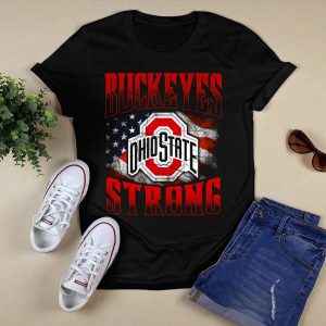 Ohio State Buckeyes Strong Usa Flag T Shirt
