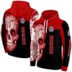 Ohio State Buckeyes Sugar Skull All-Over Print Hoodie