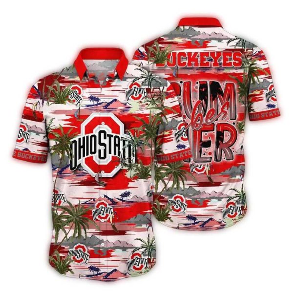 Ohio State Buckeyes Summer Vibes Hawaiian Shirt 1