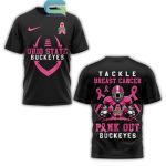 Ohio State Buckeyes Tackle Breast Cancer Pink Out Buckeyes All-Over Print T Shirt