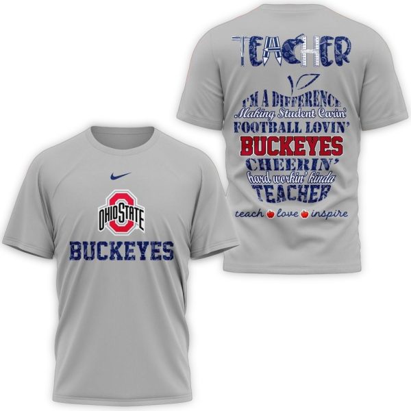 Ohio State Buckeyes Teacher Pride 2025 Unisex 3D Shirt 1