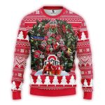 Ohio State Buckeyes Tree Ball Ugly Sweater