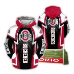 Ohio State Buckeyes Uniform All-Over Print Hoodie