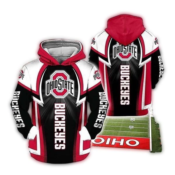 Ohio State Buckeyes Uniform AOP Hoodie 1