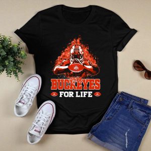 Ohio State Buckeyes For Life Football Fan Gear T Shirt
