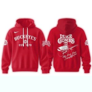 Ohio State Buckeyes x Luke Combs My Kinda Saturday Night Tour All-Over Print Hoodie