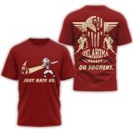 Oklahoma Sooners 2025 Just Hate Us All-over Print T-Shirt