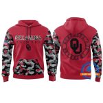 Oklahoma Sooners 2025 Limited Veterans Camo All-over Print Hoodie
