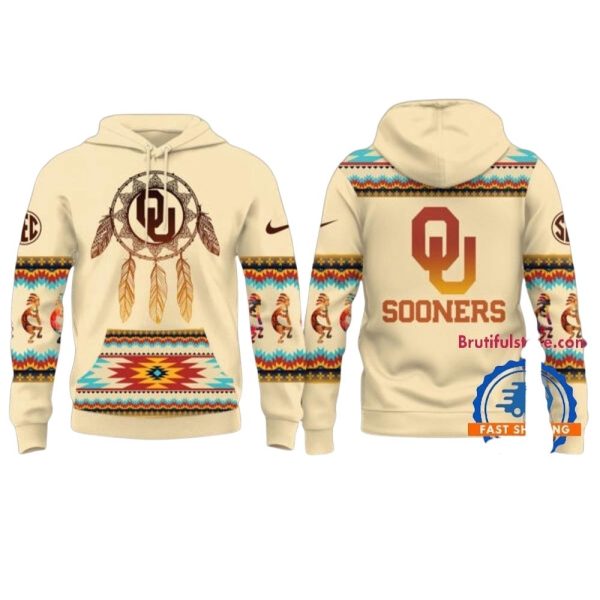 Oklahoma Sooners 2025 Native American Heritage Limited New Hoodie 1