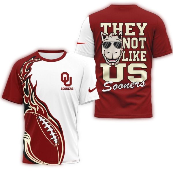 Oklahoma Sooners 2025 They Not Like US Unisex 3D Shirt 1