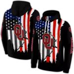 Oklahoma Sooners American Pride All-over Print Hoodie