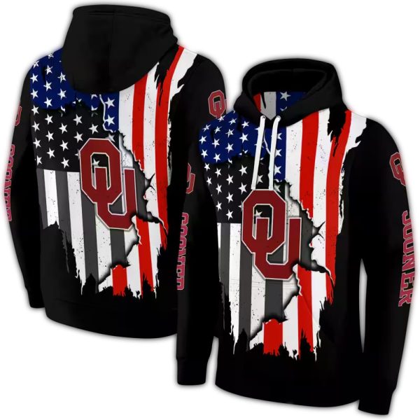Oklahoma Sooners American Pride AOP Hoodie 1