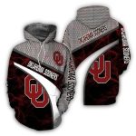 Oklahoma Sooners Armor Thunder All-over Print Hoodie