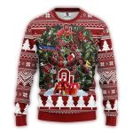 Oklahoma Sooners Ball Helmet Tree Ugly Sweater