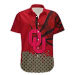 Oklahoma Sooners Basketball Net Grunge Pattern Hawaiian Shirt