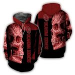 Oklahoma Sooners Big Skull All-over Print Hoodie
