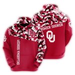 Oklahoma Sooners Camo For Fan All-over Print Hoodie