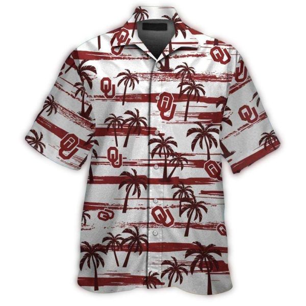 Oklahoma Sooners Coconut Pattern Vintage Tropical Hawaiian Shirt 1