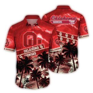 Oklahoma Sooners Coconut Sunset Tropical Hawaiian Shirt